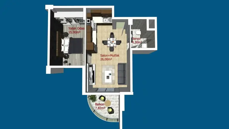 Apartment — דירת 1+1 מרוהטת עם נוף פנורמי להרים – אדלווייס