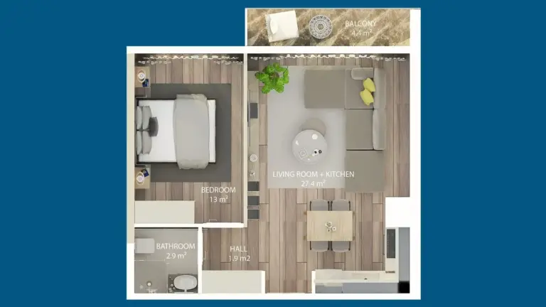 Apartment — KAVAN CITY 2: Современная жизнь рядом с оживленным центром Кирении