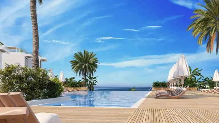 Apartment — Salos Beach 1-Slaapkamer Appartement met Terras, 66m²