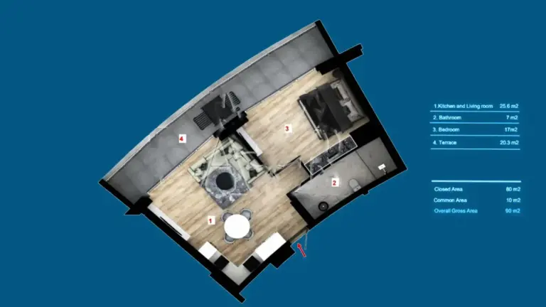 Apartment — Vista Mare: 5-Sterne-Wohnen in Nordzypern, Iskele