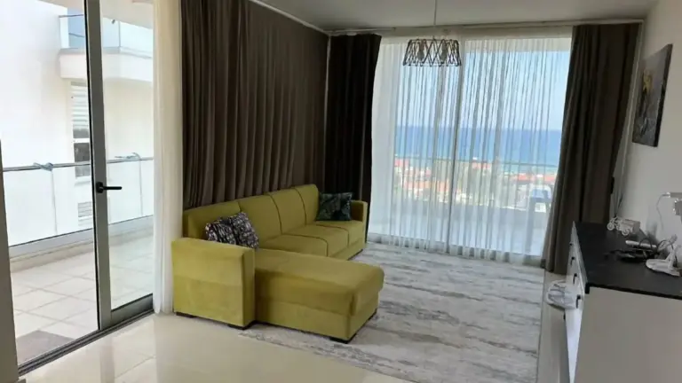 Apartment — W pełni umeblowane studio z widokiem na morze w Abelia Residence – Cypr Północny