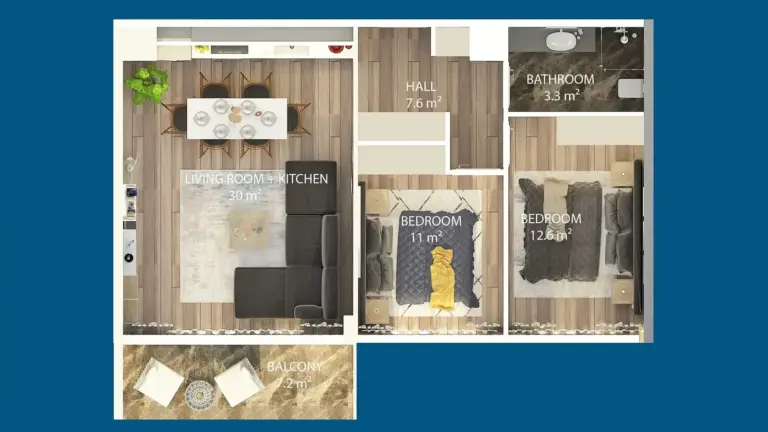Apartment — KAVAN CITY 2: زندگی مدرن در نزدیکی مرکز پر جنب و جوش گیرنه