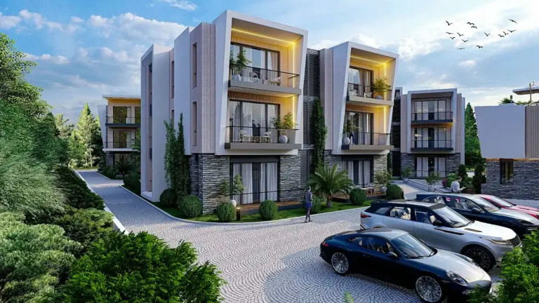 Apartment — Mountain Hill 2: Panoramiczne Widoki na Morze w Alsancak