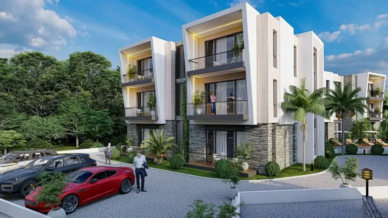 Apartment — Mountain Hill 2: Panoramiczne Widoki na Morze w Alsancak