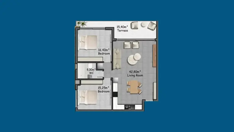 Apartment — Oasis Village – Kuzey Kıbrıs'ta Modern Yaşam