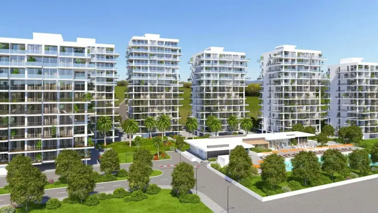 Apartment — W pełni umeblowane studio z widokiem na morze w Abelia Residence – Cypr Północny
