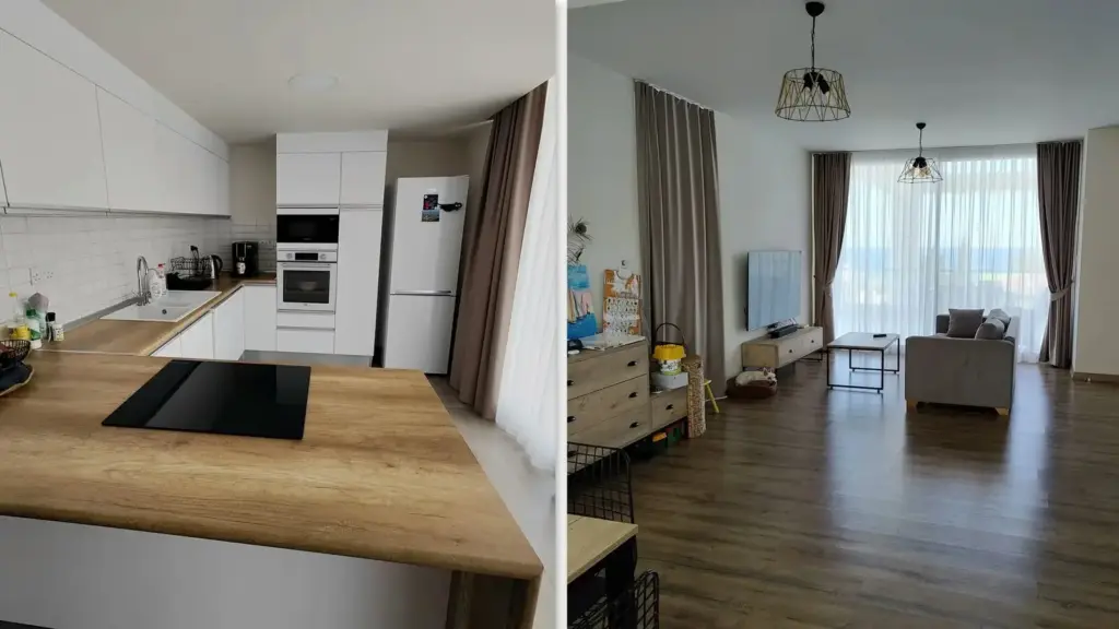 Apartment — W pełni umeblowane studio z widokiem na morze w Abelia Residence – Cypr Północny