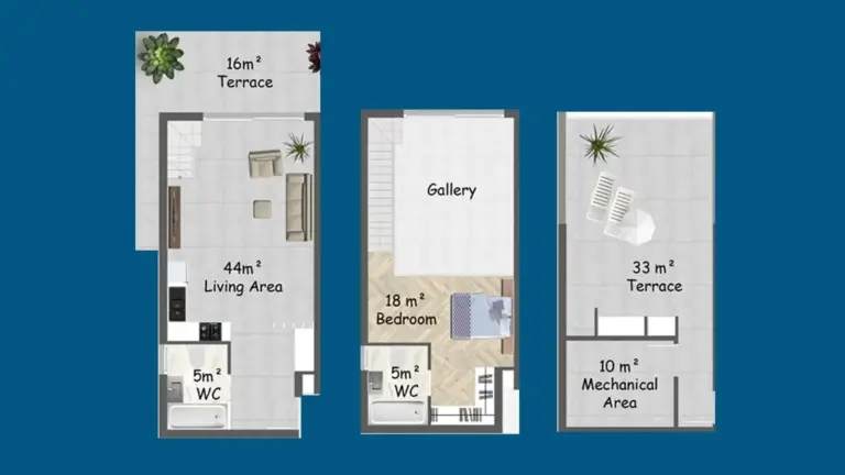Penthouse — Golden Circle Village – Роскошная жизнь на Северном Кипре