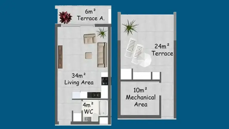 Penthouse — Hanging Gardens Village – Luxe Leven in Noord-Cyprus