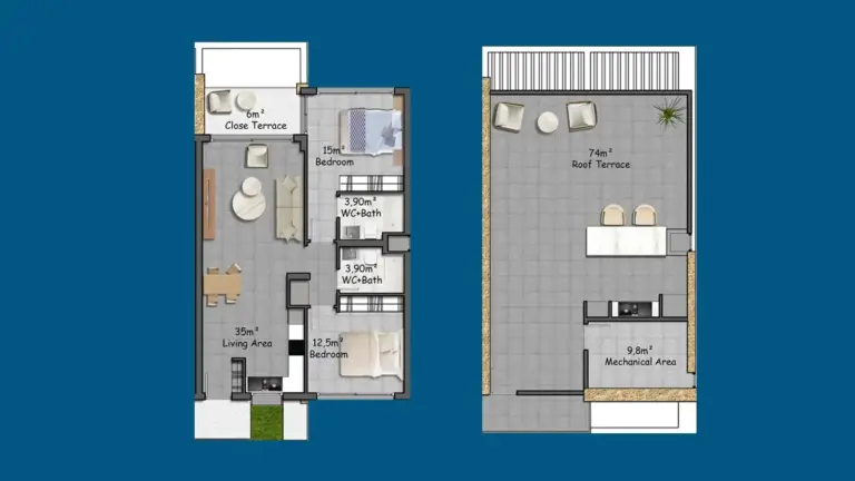 Penthouse — Lake Garden Village – Luxe Appartementen in Noord-Cyprus