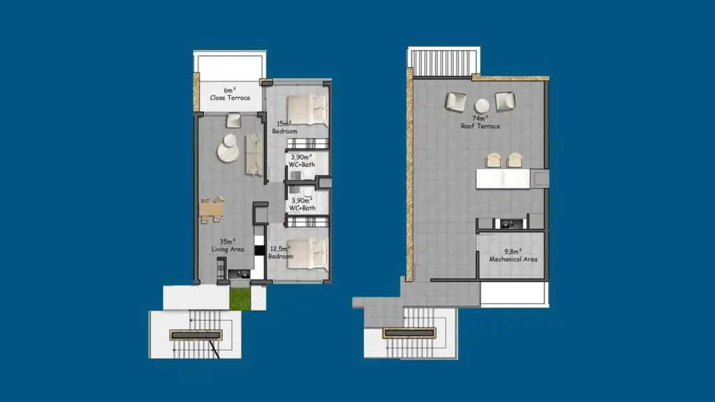 Penthouse — Lake Garden Village – Kuzey Kıbrıs'ta Lüks Daireler