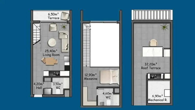 Penthouse — Oasis Village – Modernes Wohnen in Nordzypern