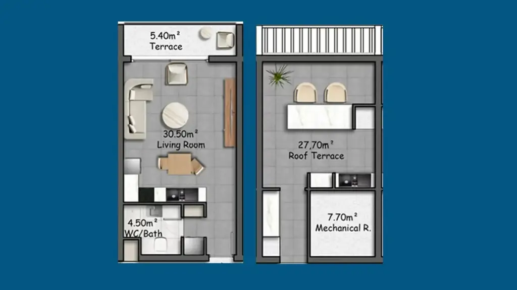 Penthouse — Sunny Hill Village – آپارتمان‌های لوکس در قبرس شمالی
