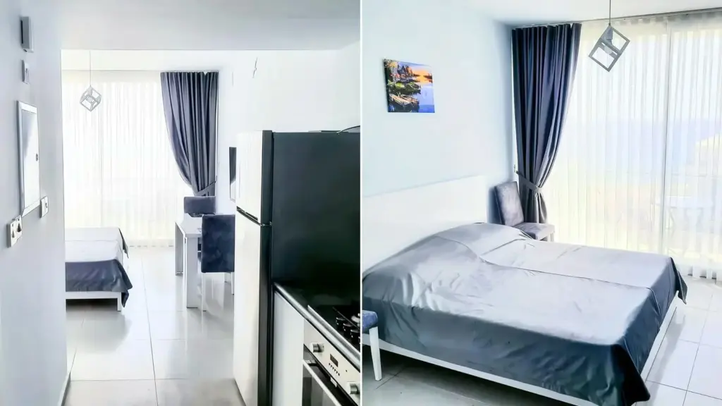 Studio — Abelia Residence'da Tam Eşyalı Deniz Manzaralı Stüdyo Daire – Kuzey Kıbrıs