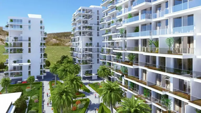 Studio — W pełni umeblowane studio z widokiem na morze w Abelia Residence – Cypr Północny