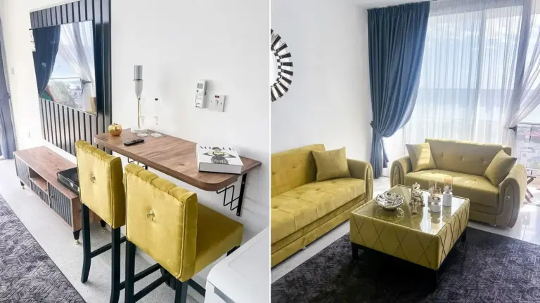Studio — Volledig Gemeubileerd Studio met Zeezicht in Abelia Residence – Noord-Cyprus