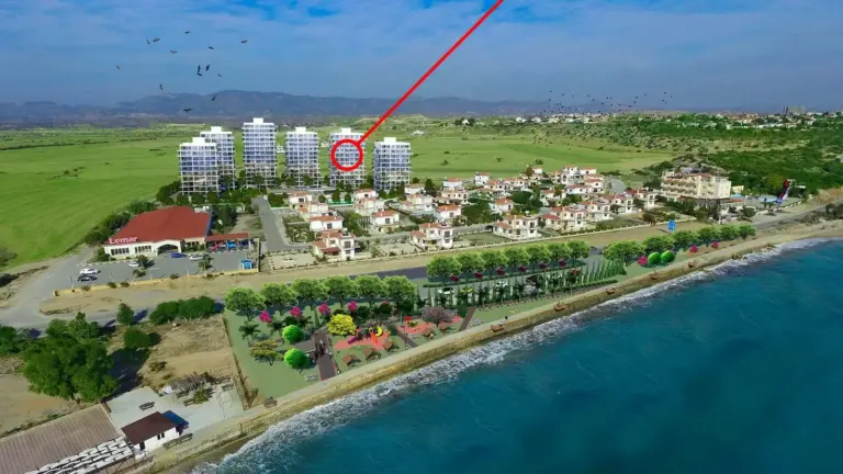 Студия с видом на море, полностью меблированная, в Abelia Residence – Северный Кипр
