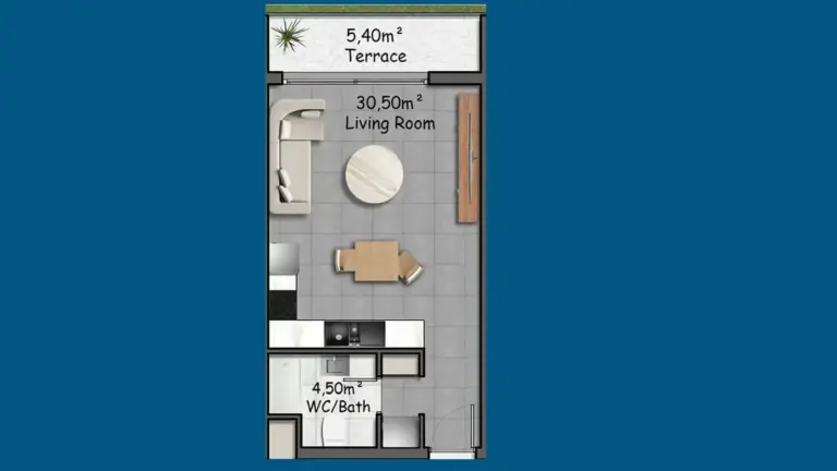 Studio — Lake Garden Village – Роскошные Апартаменты на Северном Кипре