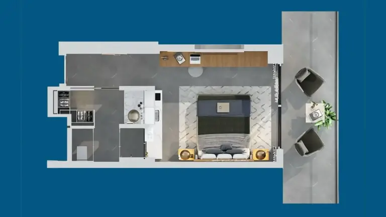 Studio — Apartamenty Premium Querencia: 600m od Long Beach, İskele
