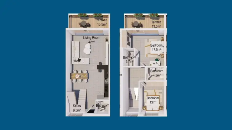 Townhouse — سزار کلیف – سهمی از بهشت خود را در قبرس شمالی تصاحب کنید