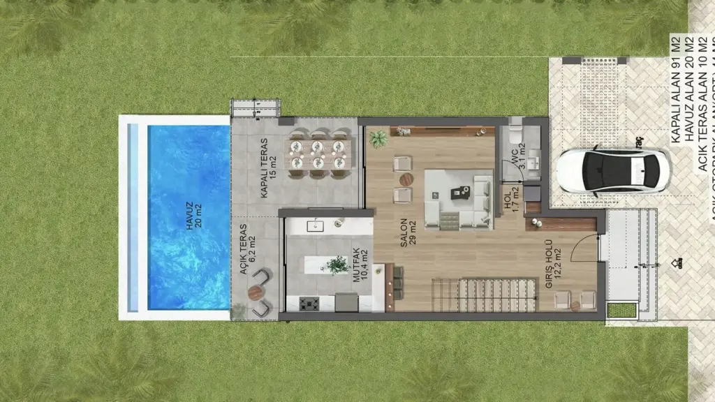 Villa — JACARANDA LIFE TUZLA – Moderne Appartementen en Villa's in Tuzla, District Famagusta